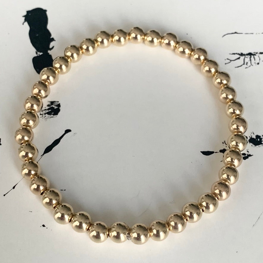 5mm Gold Ball Bracelet