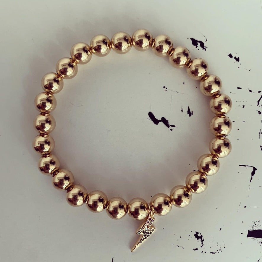 7mm Gold Ball Bracelet