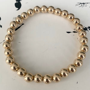 6mm Gold Ball Bracelet