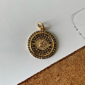 Golden Evil Eye Charm