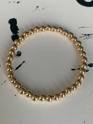 4mm Gold Ball Bracelet