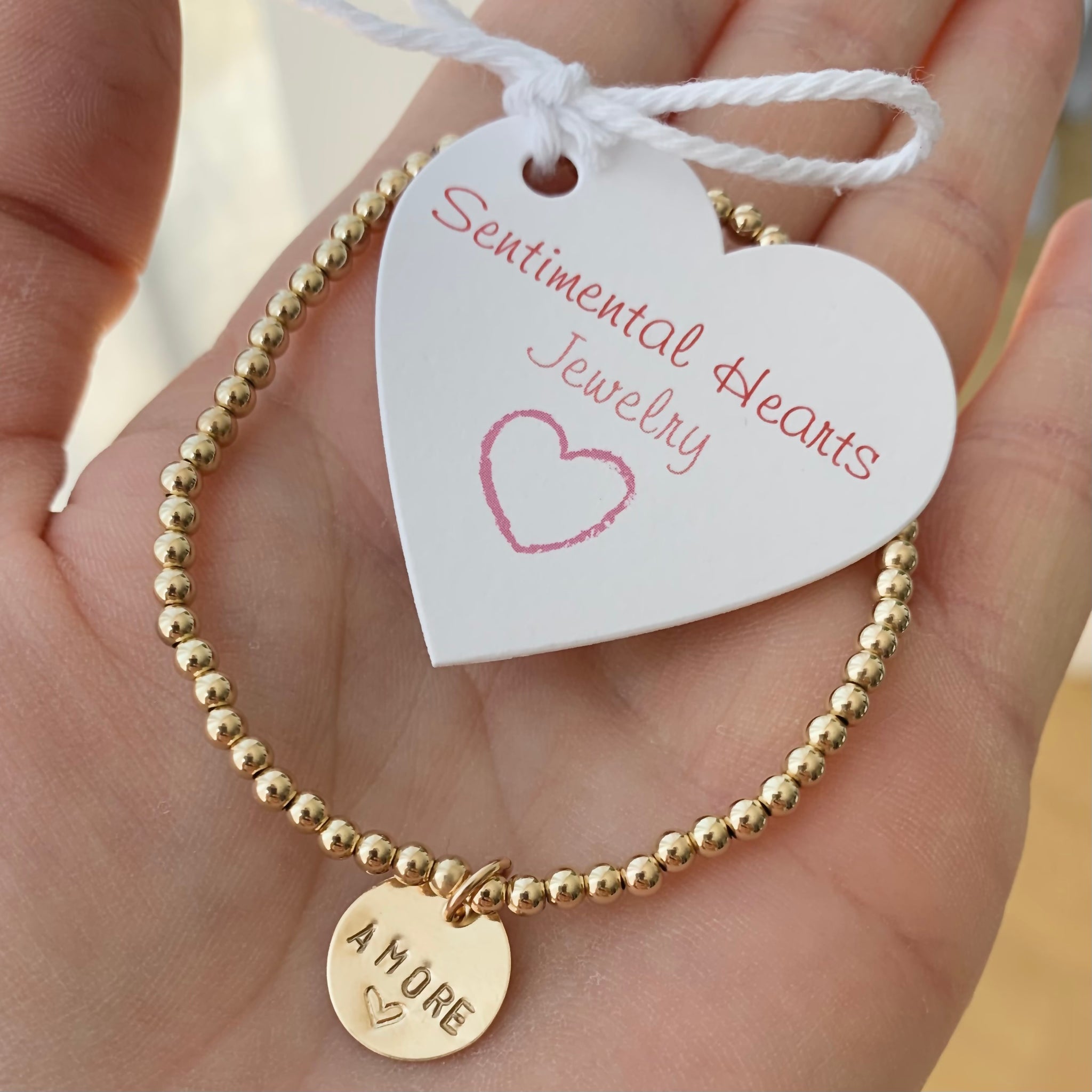 Hand Stamped Disk Charm